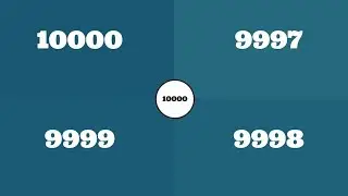 Numbers from 0 to 10000