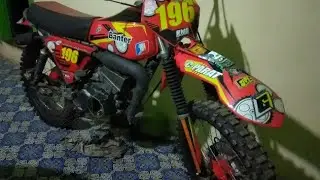 Modifikasi Trail Kawasaki Binter KE 125 mesin rx king