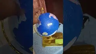 Globe🌎 making with ball. School Project DIY..