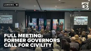 Full discussion: Ex-Michigan governors call for return to civility in politics