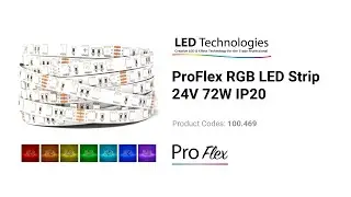 ProFlex RGB LED Strip 24V 72W IP20 | LED Technologies