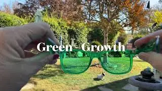Look through colored therapy glasses
