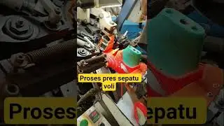 proses pres sepatu #sepatuvolly #voli #mesin