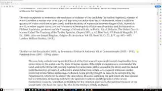 Differences Between the Roman Catholics and the Eastern Orthodox Church - Baptism - Triple Immersion