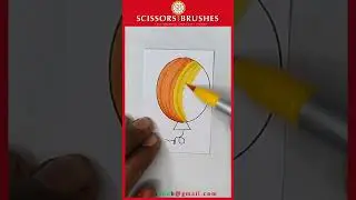 Satisfying creative art 🌵🌷💧🏖️🍉🍎 #trendingshorts #art #yt #satisfying #drawing #kids #coloring #viral