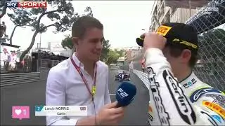 Lando Norris [Interview after sprint race in Monaco] F2 2018