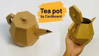 How to Make a Teapot with Cardboard || DIY CRAFT