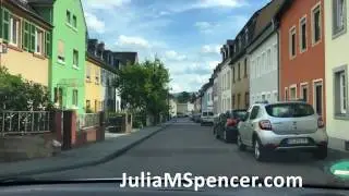 Drive through Pallien Trier West, Germany July 2017