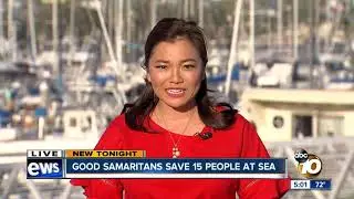 VIDEO: Good Samaritans save 15 people at sea