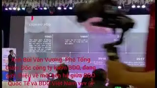 Anh B&ugrave;i Văn Vương. Ph&oacute; Tổng Gi&aacute;m Đốc c&ocirc;ng ty kiểm BDO, đang giới thiệu về mối li&ecirc;n hệ giữa BDO vv@