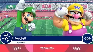 Mario & Sonic at the Tokyo 2020 Olympic Games - Luigi/Knuckles Vs. Wario/Mario
