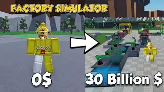 Made 30 Billion Dollars! Tier 3 Harvester in Factory Simulator Roblox