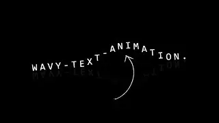 CSS Wavy Text Animation Effects | Html5 CSS3 Animation