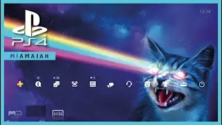 Rainbow Shooting Cat - Xposed | PS4 (Dynamic Theme) HD