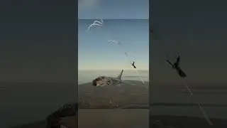 EPIC close pass with A-6 and dogfight with MiG-17 in War Thunder   #shorts
