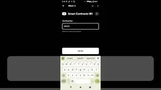 Smart Contracts 101 Blum verification code | Smart Contracts 101 Blum keyword code