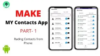 ||How to make Contact  App in Android studio || Java ||