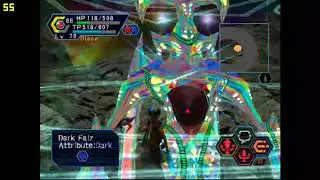 Phantasy star online v2 FOmarl vs Dark falz very hard