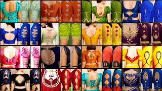 💕boutique style matching blouse designs/latest blouse design Ideas/Blouse neck with sleeve designs
