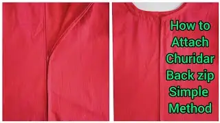 ചുരിദാറിൽ ഈസി ആയി Zip വക്കാൻ പഠിക്കാം / How To Attach Churidar Back Zip In Malayalam