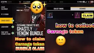 how to collect FF Carnage token | FREE FIRE | TXG GUNNER