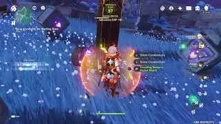 Genshin Impact - Zhongli and cube puzzle Seirai Island