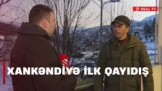 Biz Xankəndidəyik! İllərdir həsrətində qaldığımız qədim Azərbaycan torpağına bu gün ilk köç oldu