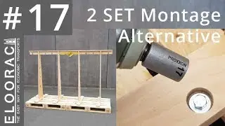 SCHRAUB-Montage eines DOPPELTEN Eloorac Transport-Gestells Transport Rack Glassbock
