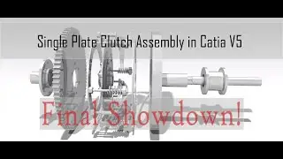Catia Tutorial#19, Complete single plate clutch design