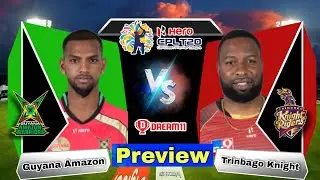 CPL 2021 Guyana Amazon Warriors vs Trinbago Knight Riders 1st Prediction - GAW vs TKR Dream11 | Live