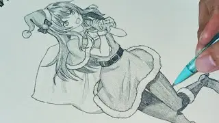 全身絵 | Christmas Anime Character Drawing