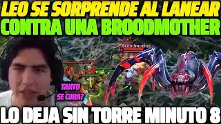 😲 TANTO SE CURA 😲 LEOSTYLE SORPRENDIDO AL LANEAR CONTRA UNA BROODMOTHER, LO DEJA SIN TORRE MIN 8 😱