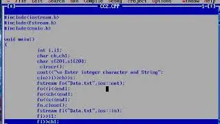 Write a program to read character, integer and string from keyboard