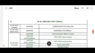 First Semester Exam Time Table University Degree 2022 First Semester Examination Date