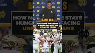 Notre Dame + Marcus Freeman = STAYING HUNGRY 😋 #CFB #football #notredame #hungry