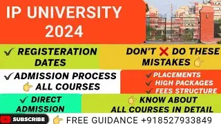 IPU ADMISSION 2024| BTECH | BIG UPDATES🔥|Admission Process,Eligibility Criteria,Direct Admission |