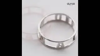 Simple Customized Name Ring in Sterling Silver