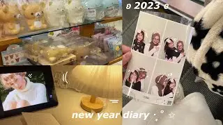 new year diary ‧₊˚ ✩ : day out , getting my shit together, 2023 resolution 🍡, performing 🎸, etc