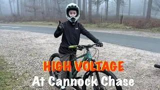 HIGH VOLTAGE (RED) AT CANNOCK CHASE - AGE 9 - POV - MTB - FOLLOW THE DOG
