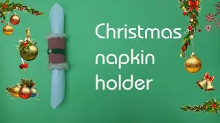Christmas napkin holder from toilet paper roll
