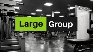 Welcome to the Large Group