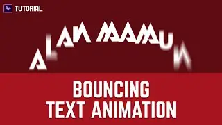 Bounce Text Animation in After Effects Tutorial
