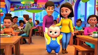 Eating at a Restaurant 🍕 Kids Song | Learn Manners & Fun Rhymes