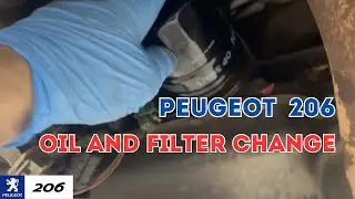 Peugeot 206 1.4 (74 KM) &ndash; Wymiana oleju i filtra oleju DIY 🔧