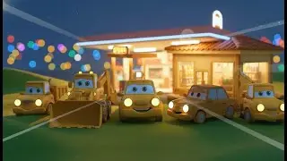 Building A New Gas Station Convenience Store | Construction Trucks Animation | Episode 08