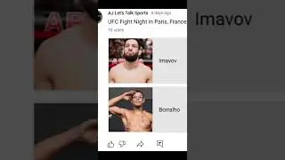 Who You Got #ufc #ufcparis #ufcpicks #ufcbets #whoyougot #mma #ufcfightnight