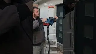 Mit einfachen Werkzeugen die Hohlschichtd&auml;mmung selber machen. D&auml;mmen in 100% Eigenleistung