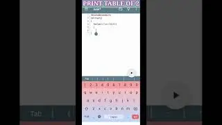 Print table of 2 programming in c language #shorts