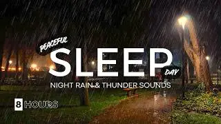 🌧️ Night Rain & Thunder Sounds for Deep Sleep 💤 | Beat Insomnia Tonight