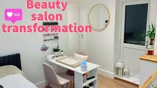 GARAGE CONVERSION INTO A BEAUTY SALON! HOME SALON TRANSFORMATION! BEAUTY ROOM TOUR 👄🤩✨